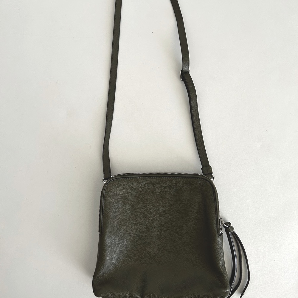 Olive green cross body bag